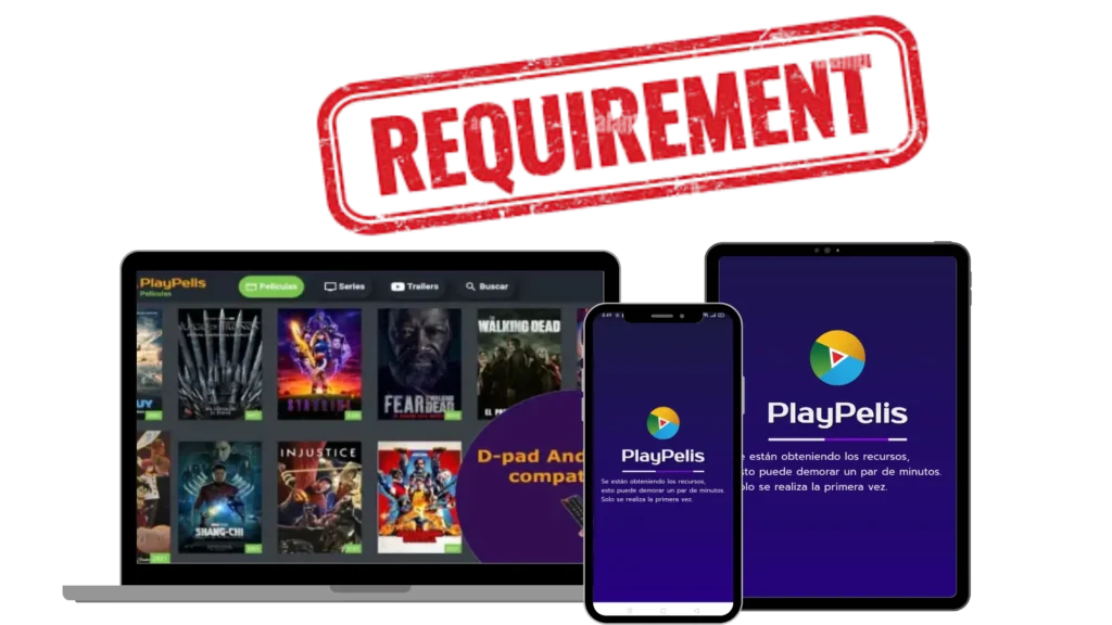 ¿Tu dispositivo es compatible con PlayPelis? Revisa los requisitos del sistema para streaming fluido de películas y series. ¡Descarga ya! PlayPelis APK requisitos de sistema y compatibilidad con Android, iOS y PC – Descarga y disfruta sin límites.